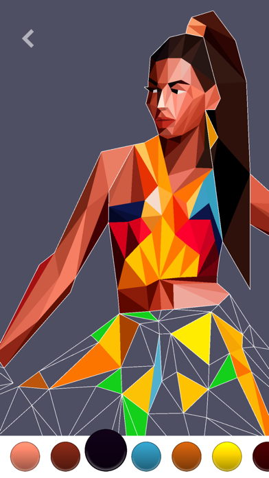Screenshot #1 pour PolyGO - LowPoly Coloring Book