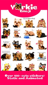 Yorkie Dog Emoji Stickers screenshot
