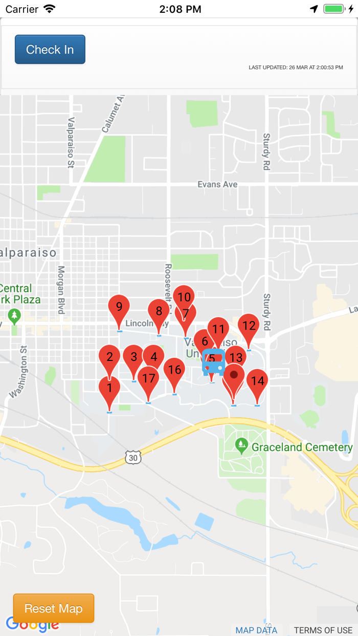 Valpo Transit Tracker