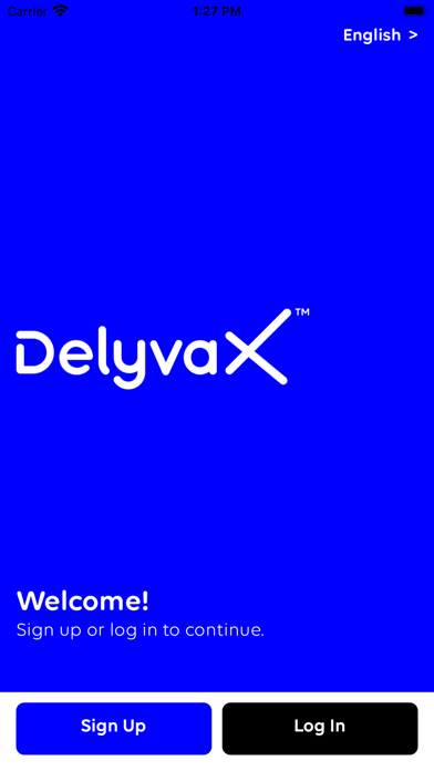 DelyvaX Consumer App Screenshot