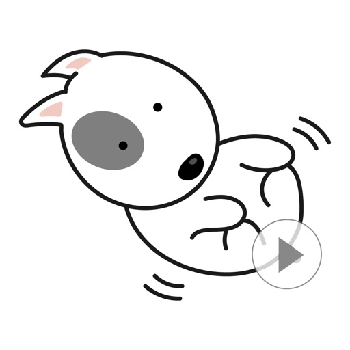 ANI Cute dog Bull Terrier icon