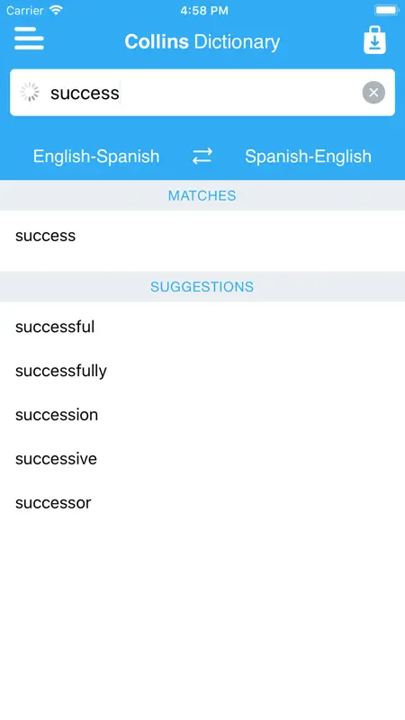Collins Spanish Dictionary screenshot 5 of 5
