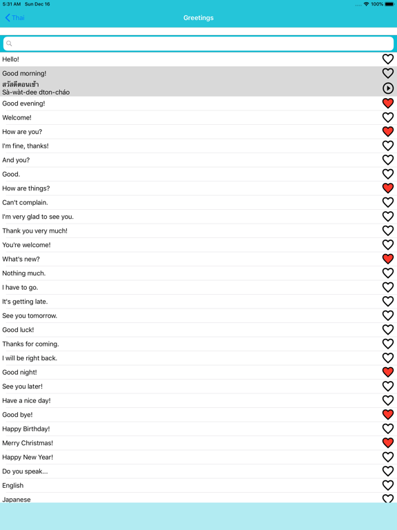 MTL Learn Thai iPad screenshot 3 - Education app