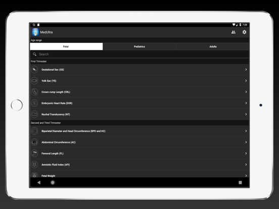 MedUltra iPad screenshot 1 - Medical app