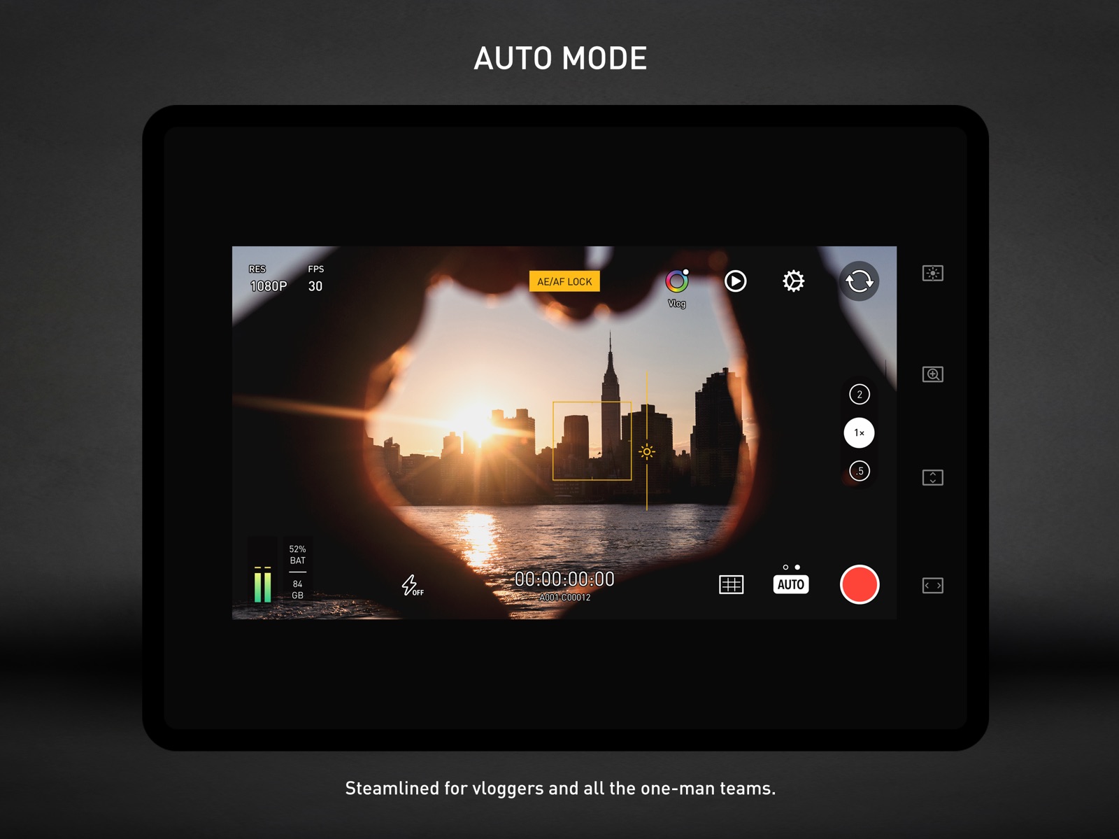 Protake - Mobile Cinema Camera ipad screenshot 1