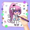 Gacha life Coloring Book &Chat