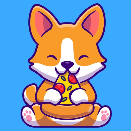 Cute Corgi Dog Stickers! icon