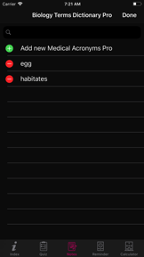 Biology Terms Dictionary Pro screenshot