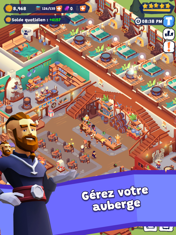 Screenshot #4 pour Idle Inn Empire: Hotel Magnat