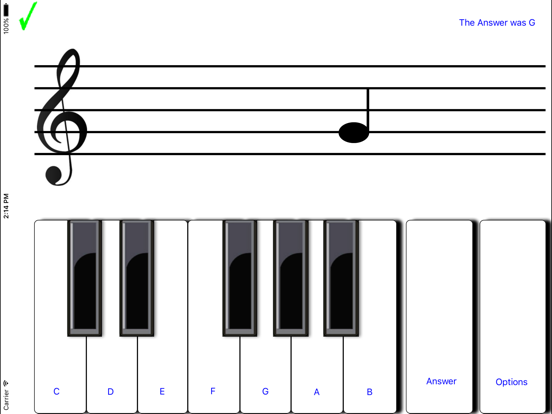 ¼ learn sight read music tutor iPad screenshot 1 - Music app