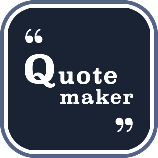 Quote Maker - Typographic Art iOS App