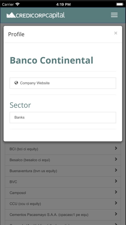 Credicorp XVI Andean screenshot-3