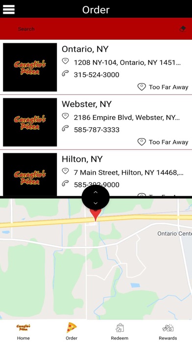 Caraglio's Pizza Rewards Screenshot
