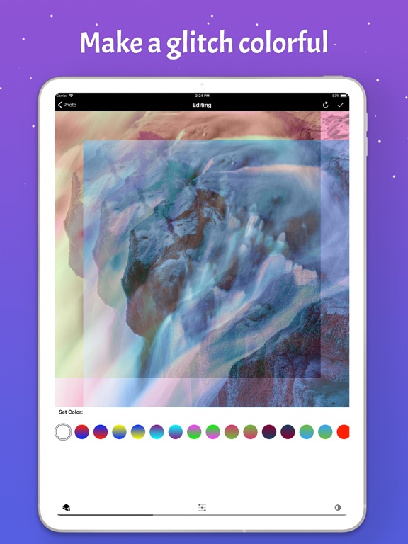 Glitch Photo Effect Maker iPad screenshot
