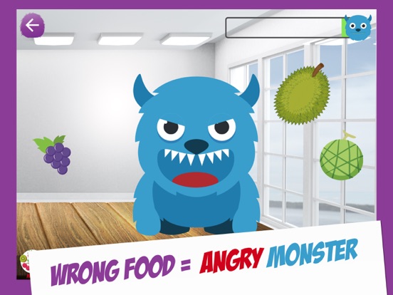 Hungry Monster Learning Game iPad screenshot 7 - Education app
