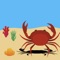 Crab - survival from beach is the game control the crab avoid/ dodge the enemies from under water like: piranha, lantern fish