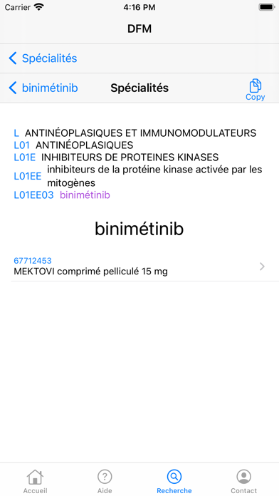 Dictionnaire des Médicaments Screenshot