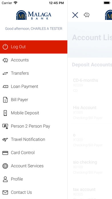 Malaga Bank Screenshot