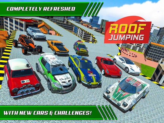 Roof Jumping: Stunt Driver Sim iPad app afbeelding 1