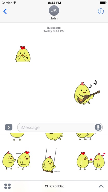 Animated Funny Chicken Couple