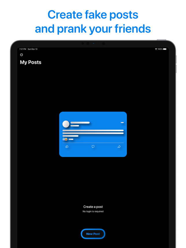 ‎Fake Posts Creator Capture d'écran