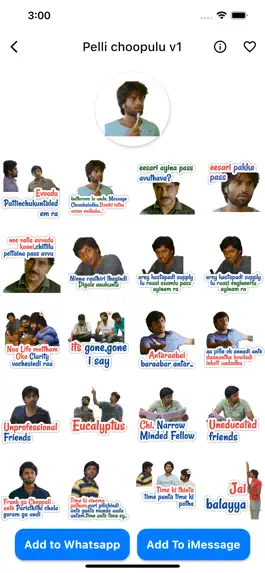 Game screenshot Stickers Raja-Telugu stickers hack