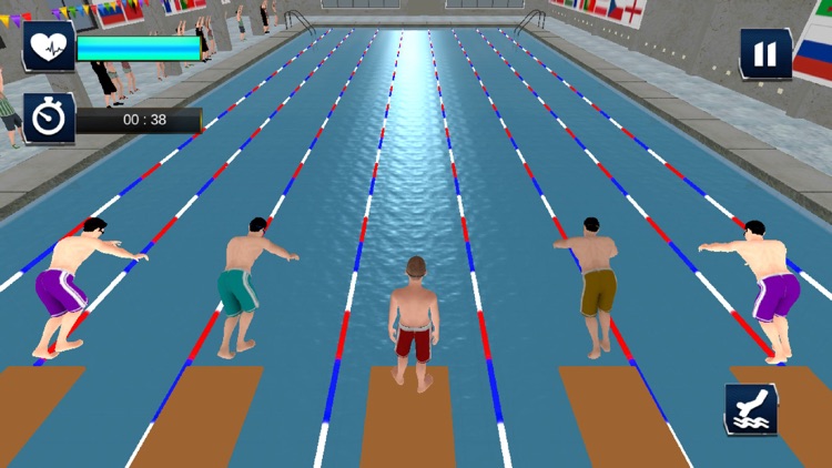 Real Water Swimming Pool Race