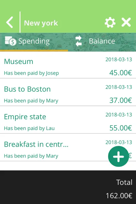 PayMe - Cuentas para viajes