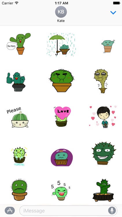 Animated Cactus Sticker