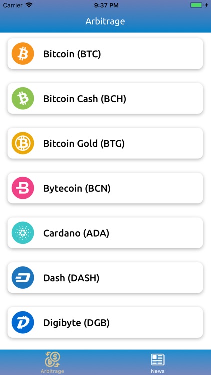 Crypto Arbitrage Informer
