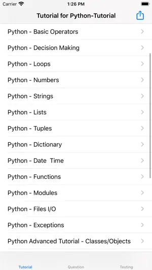 Tutorial for Python screenshot 1