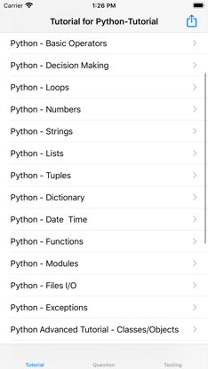 Tutorial for Python screenshot 1
