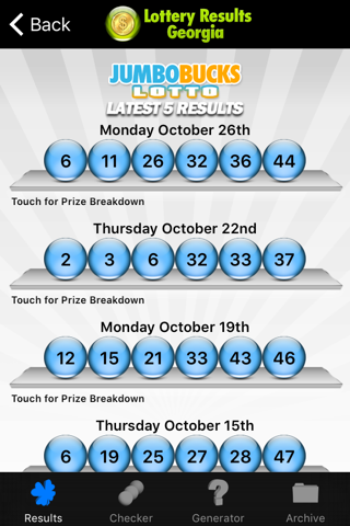 Lottery Results Georgia screenshot 3