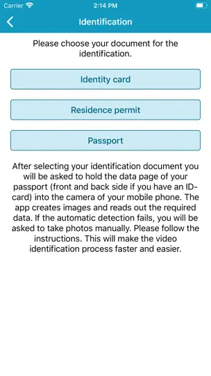 Screenshot von Identity auf dem iPhone 2