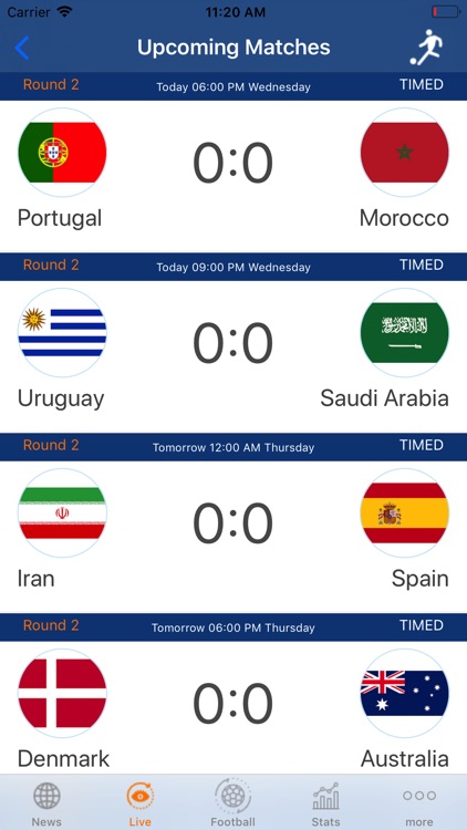 Football 2018 Live screenshot-5