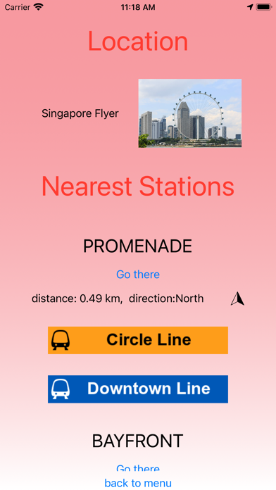 Singapore MRT Route finder Screenshot