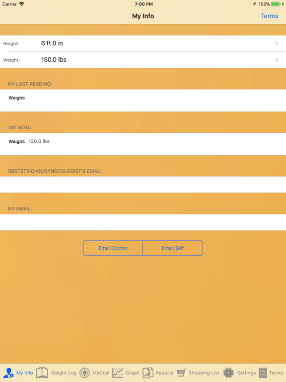 Screenshot #5 for Pregnancy Weight Tracker