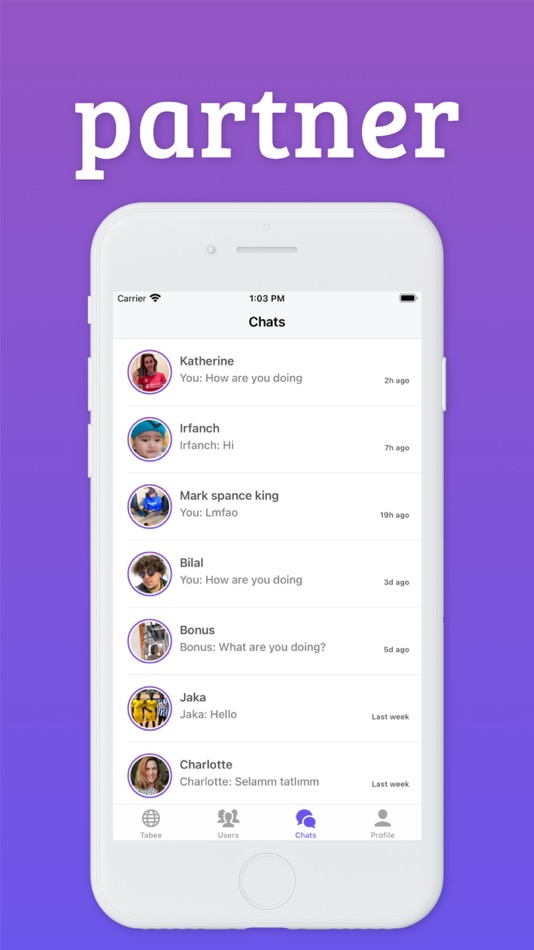 #3. Tabee – Language Exchange Chat (iOS) 来自: Sevban Kocabas