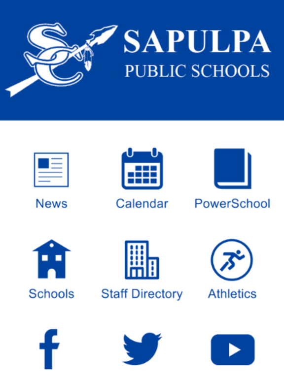 Sapulpa Public Schools iPad screenshot