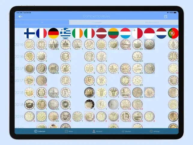 Screenshot 1 Euro Coins Album Lite iphone