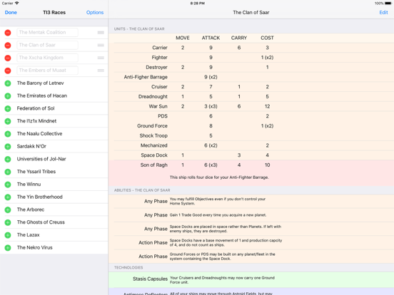 Screenshot #6 pour TI3 Race Sheet
