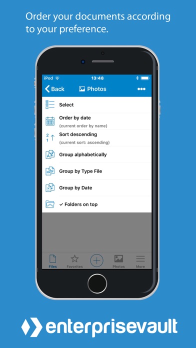 Enterprise Vault iPhone screenshot 3 - Business app