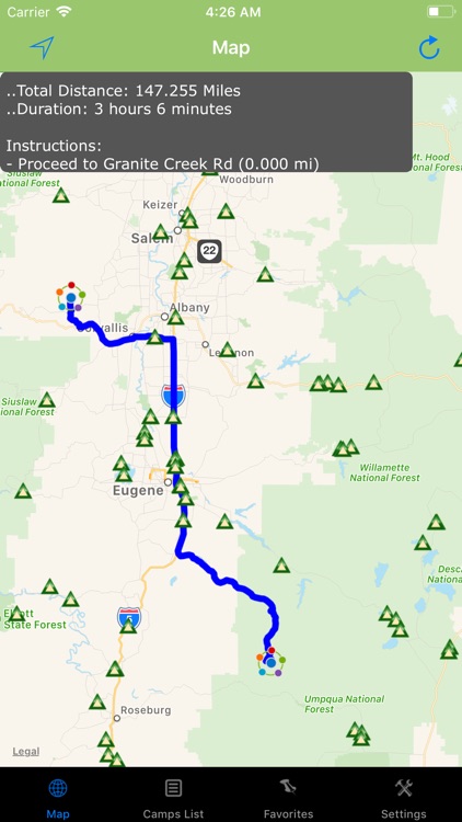 Oregon – Camping & RV spots