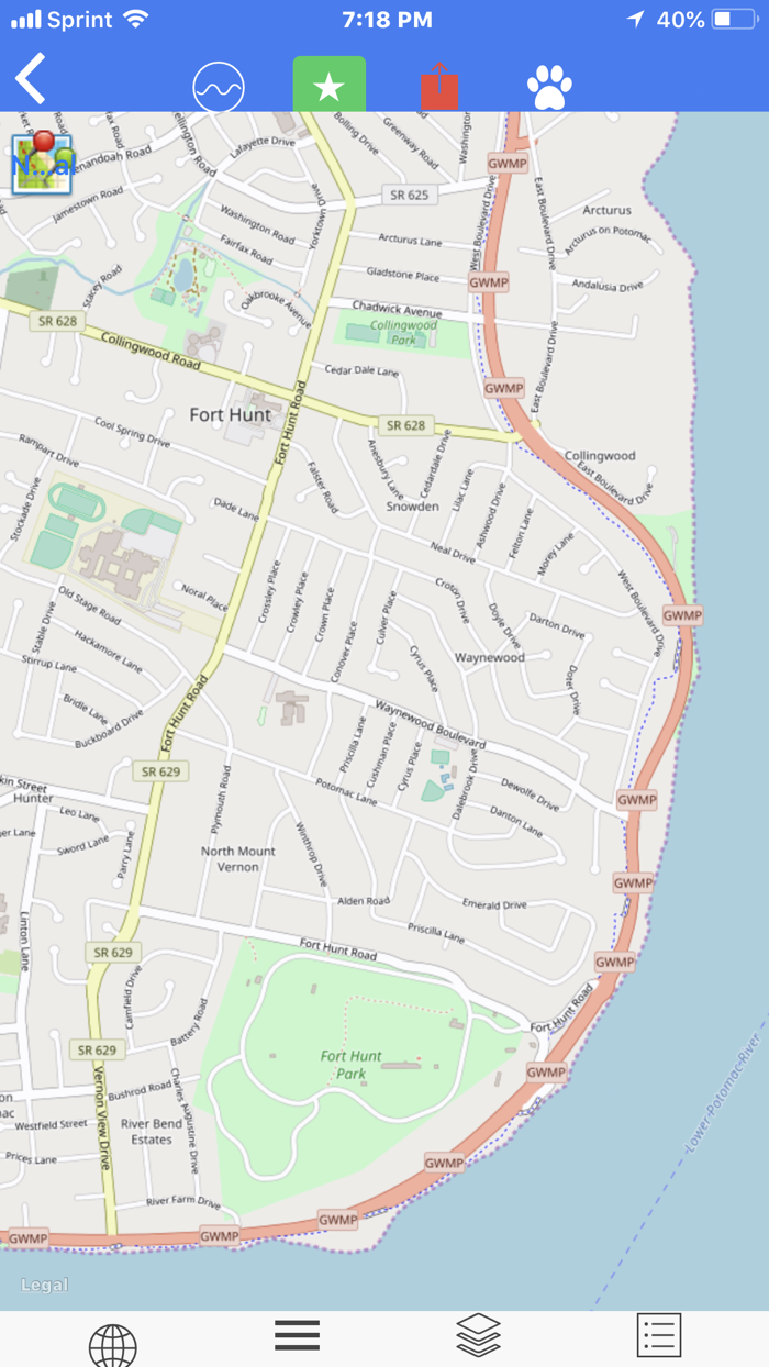 George W. Mem. Pkwy Tour Maps