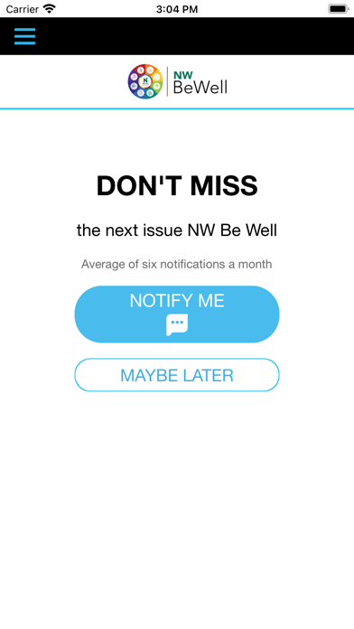 NW Be Well Screenshot