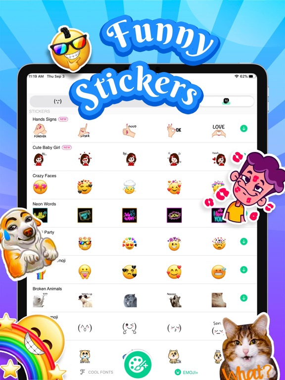 iPad Image of Kika Keyboard for iPhone, iPad