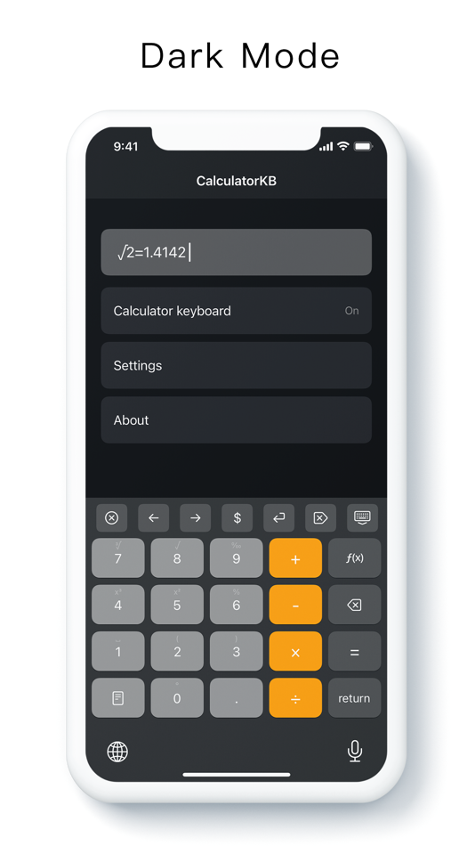 #1. Calculator Keyboard - Faster (iOS) 由: 万庄 黄