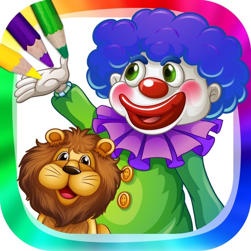 Circus and Clowns - Coloring icon