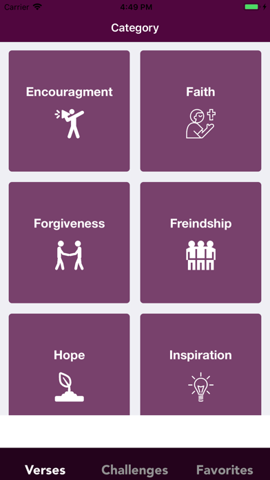 Bible Verses Qoutes iPhone screenshot 1 - Reference app