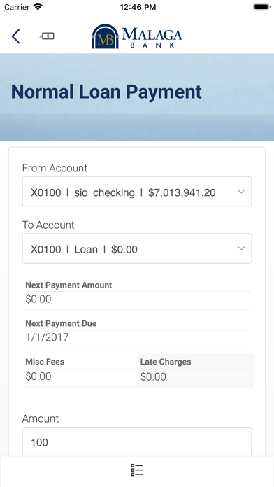 Malaga Bank Screenshot
